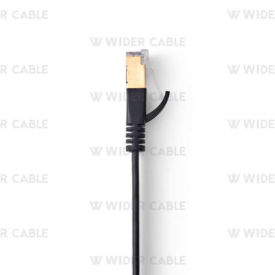 Super Flat CAT7 Ethernet Network Patch Cord Black Color