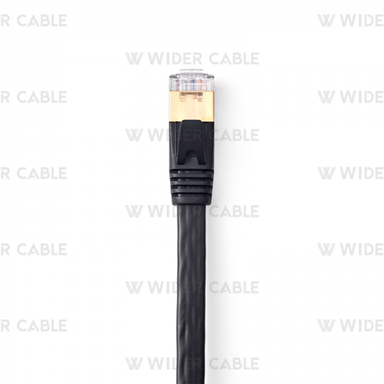 Super Flat CAT7 Ethernet Network Patch Cord Black Color