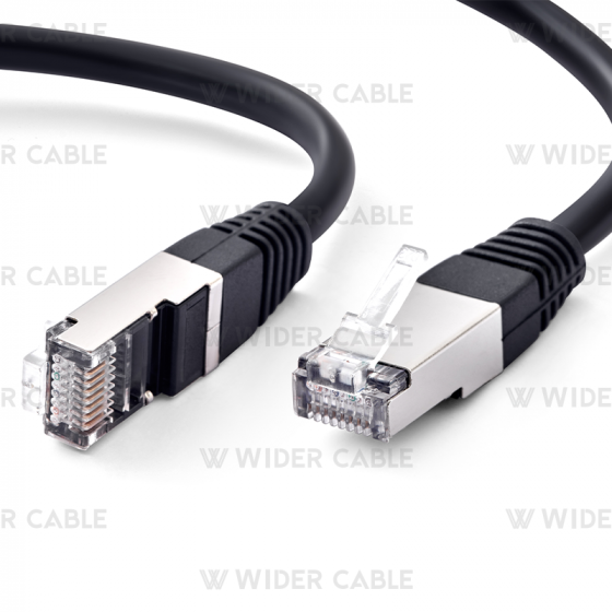 High Quality Cat.6a FTP Patch Cord black color