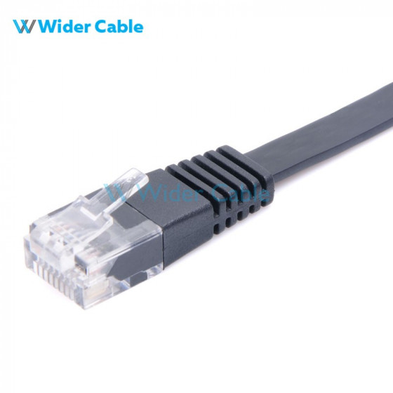 1.5Meter Super Flat CAT5e UTP Ethernet Network Patch Cable Black Color