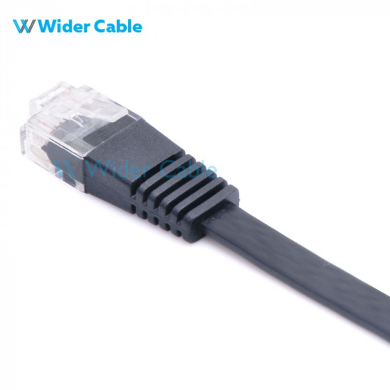 1.5Meter Super Flat CAT5e UTP Ethernet Network Patch Cable Black Color
