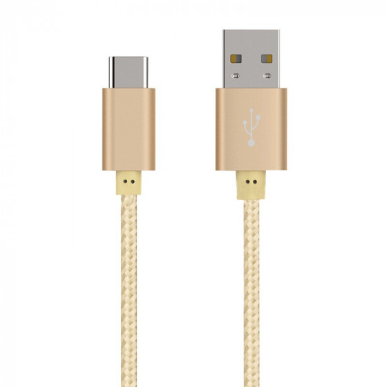 Best USB-C  USB Type-C Cable 3FT(1M) Gold Color for Macbook/Carbon/Pixel