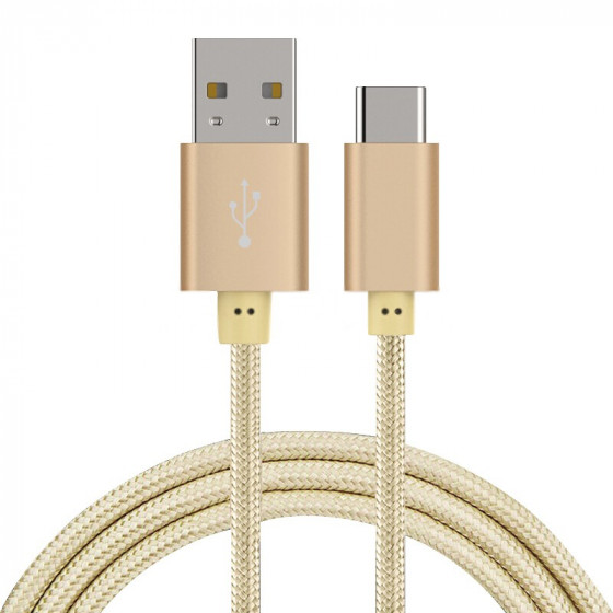 Best USB-C  USB Type-C Cable 3FT(1M) Gold Color for Macbook/Carbon/Pixel