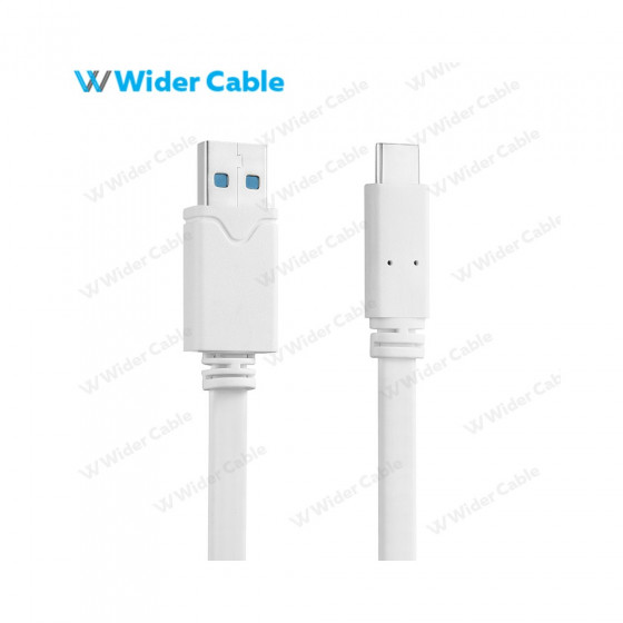 High Speed Best Cable Type C Gen 1 USB 3.0 Flat Cable White Color