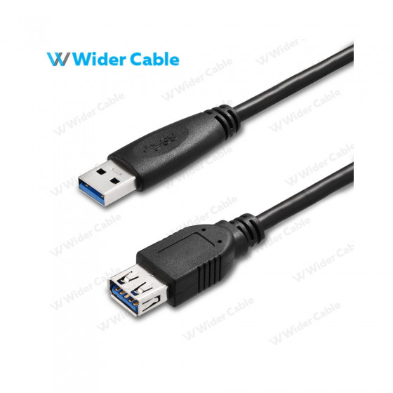 USB 3.0 AM TO AF Cable Black Color