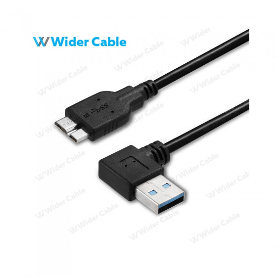 Micro10P USB 3.0 Cable 90degree Black Color